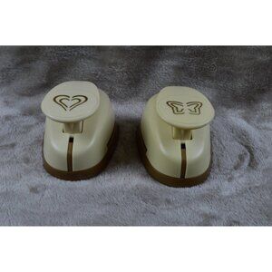 Anna Griffin Paper Punches 3D Heart Butterfly Wings Lot of 2 Papercrafts Die Cut